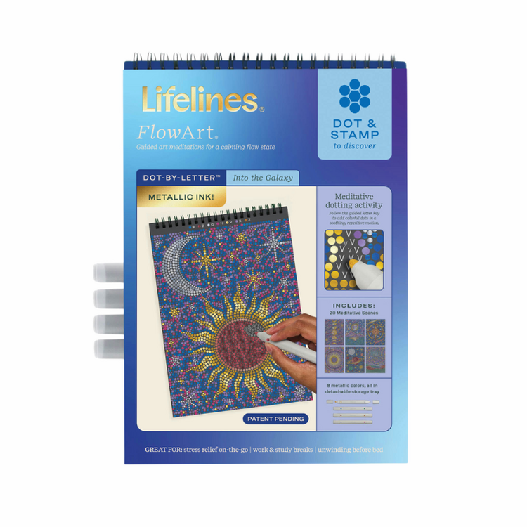 Into the Galaxy Metallic FlowArt® - Dot-By-Letter