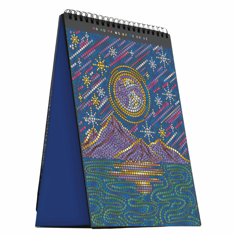 Into the Galaxy Metallic FlowArt® - Dot-By-Letter