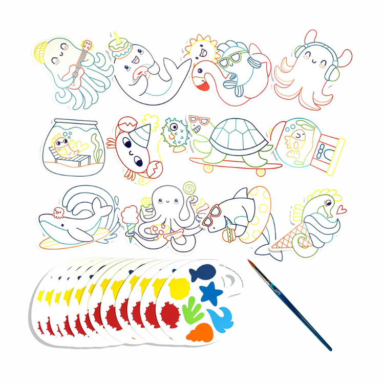 Ocean Pals Easy Watercolor Painting Kit
