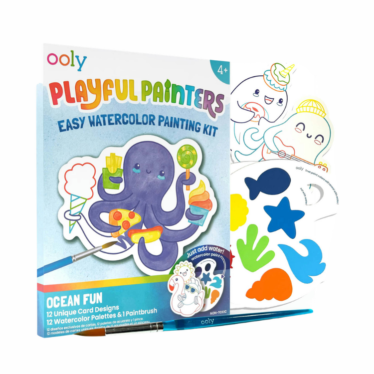 Ocean Pals Easy Watercolor Painting Kit