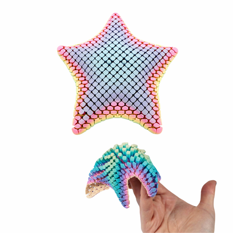 Floppy Starfish 3D Printed