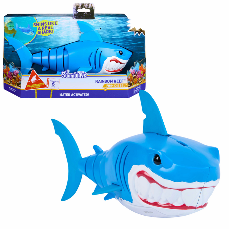 Finn Diesel Water Activated Shark Swimways Rainbow Reef