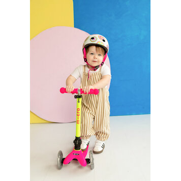 Micro Kickboard Maxi Foldable LED Neon Parrot Green Micro Kickboard Scooter