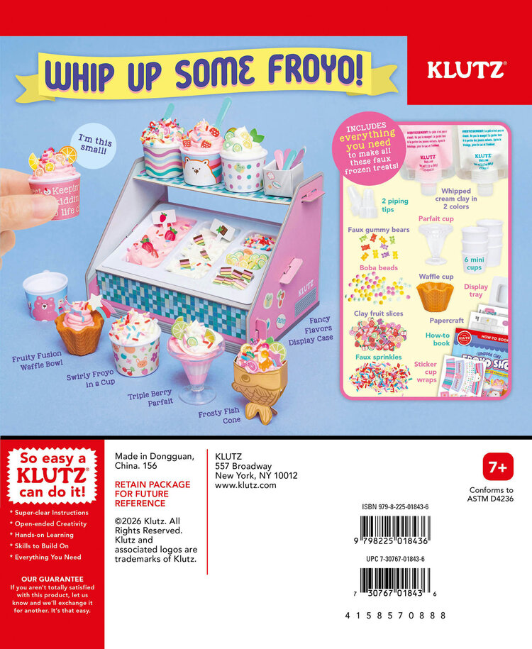 Klutz Whipped Clay Froyo Shop Klutz