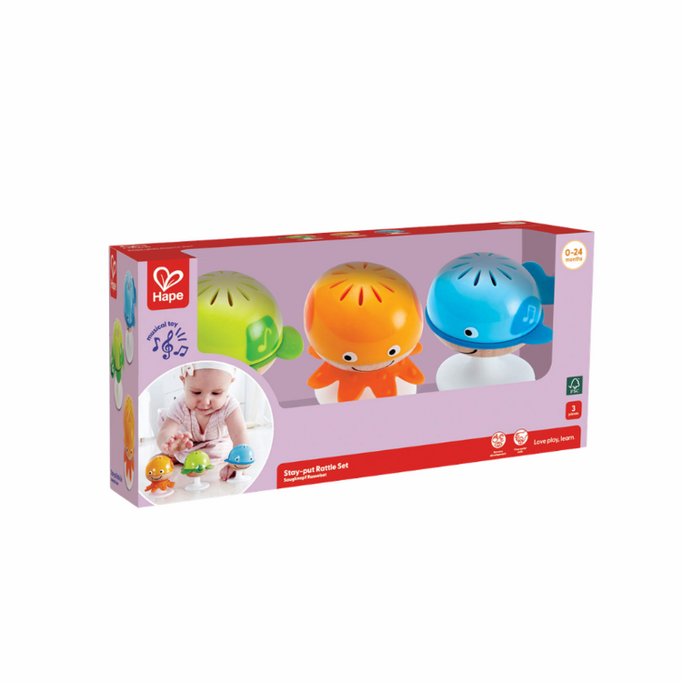 Hape Stay Put Rattle Set