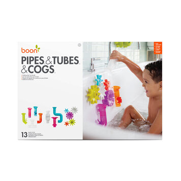 Boon Pipes & Tubes & Cogs Building Bath Toy Bundle