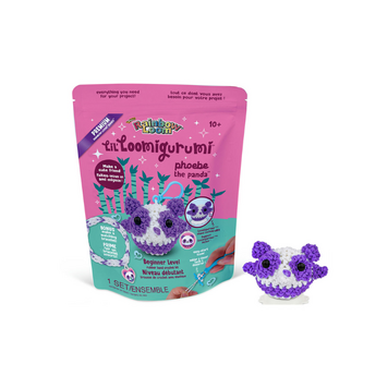 Rainbow Loom Purple Panda Lil Loomigurumi