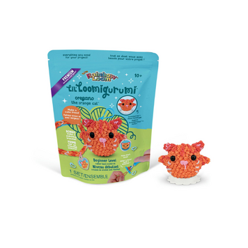 Rainbow Loom Orange Cat Lil Loomigurumi