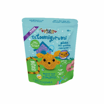 Rainbow Loom Golden Retriever Lil Loomigurumi
