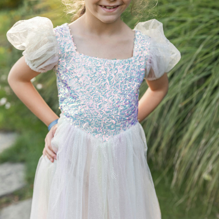 Rainbow Sherbert Sparkle Dress, Size 5-6