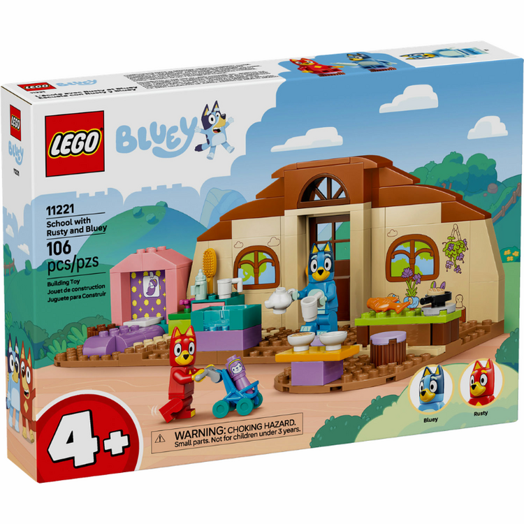 School with Rusty and Bluey LEGO Bluey