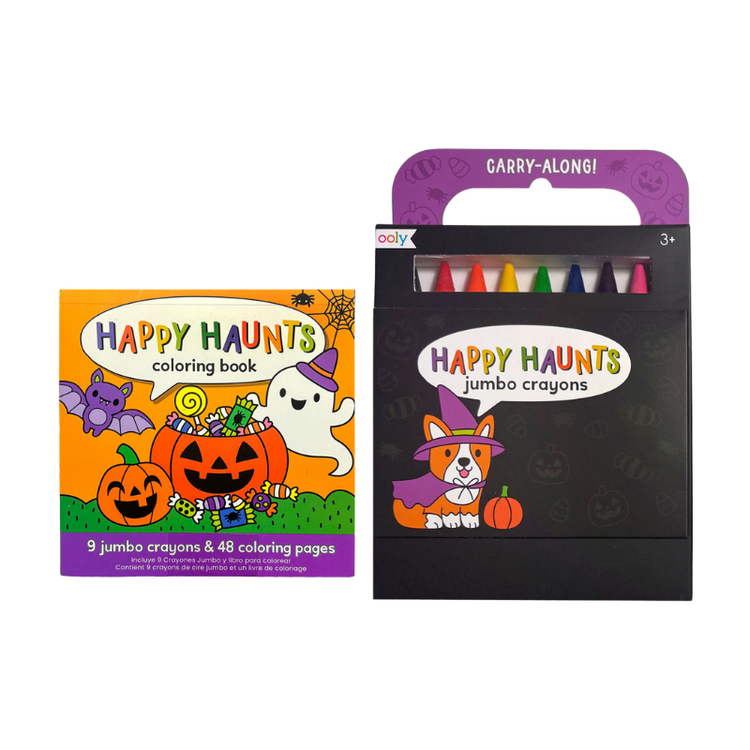 Ooly Happy Haunts Carry-Along Coloring Book Set
