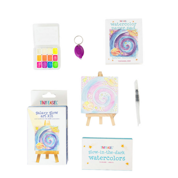 Galaxy Glow Watercolor Kit Tiny Easel