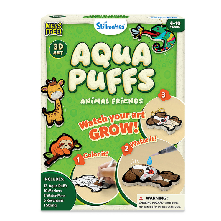 Aqua Puffs 3D Art Animal Friends