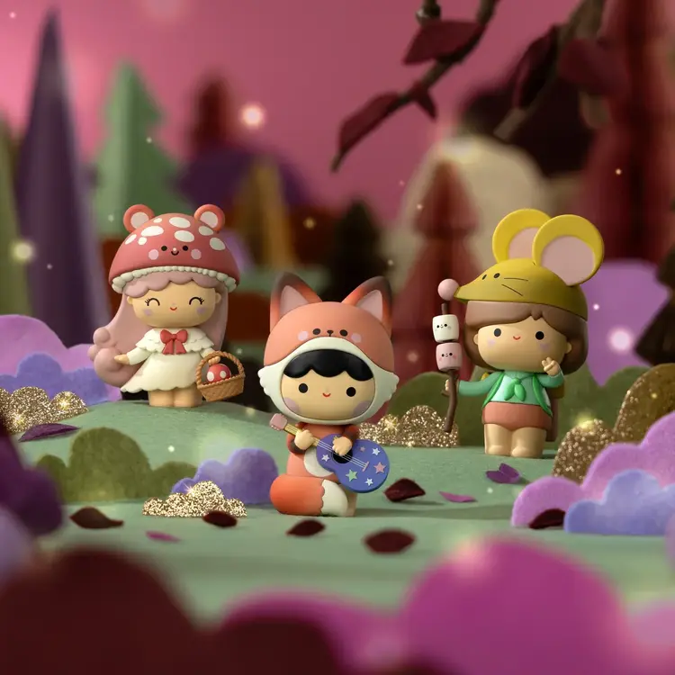 Momiji Sugar Plum Wood Blind Box Figurine