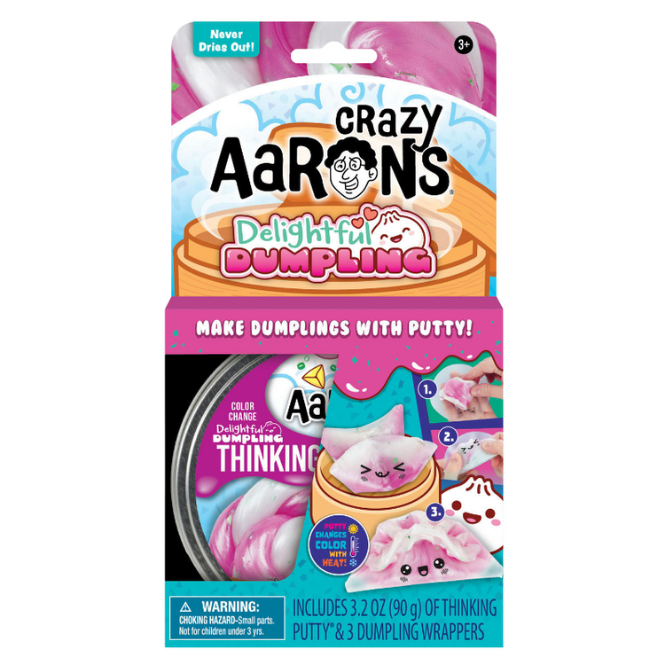 Delightful Dumpling 4in Crazy Aaron Thinking Putty