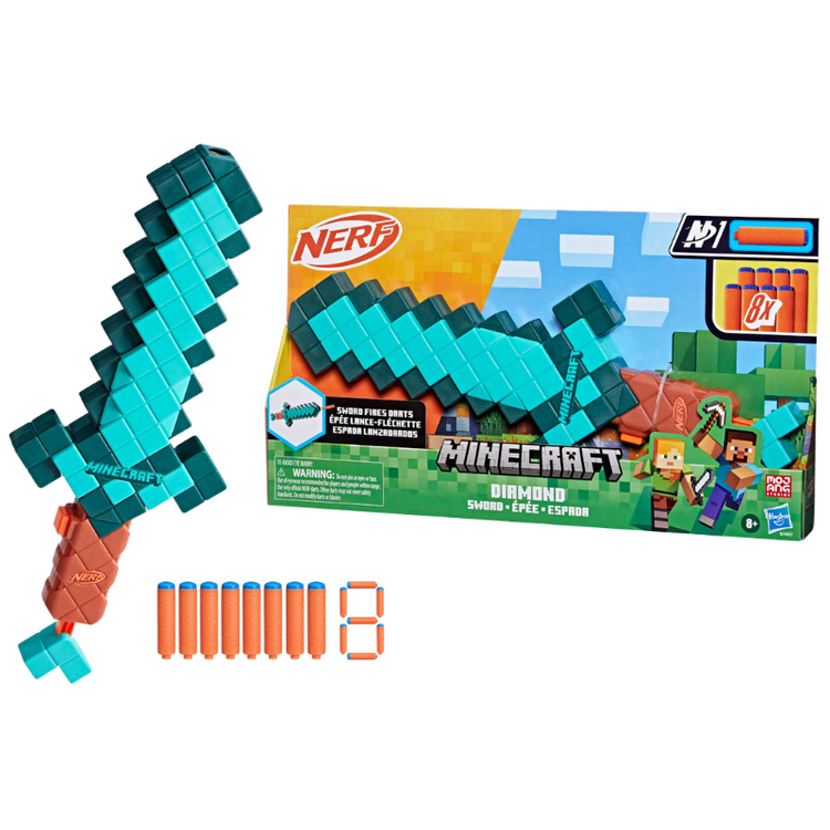 NERF Minecraft Diamond Sword