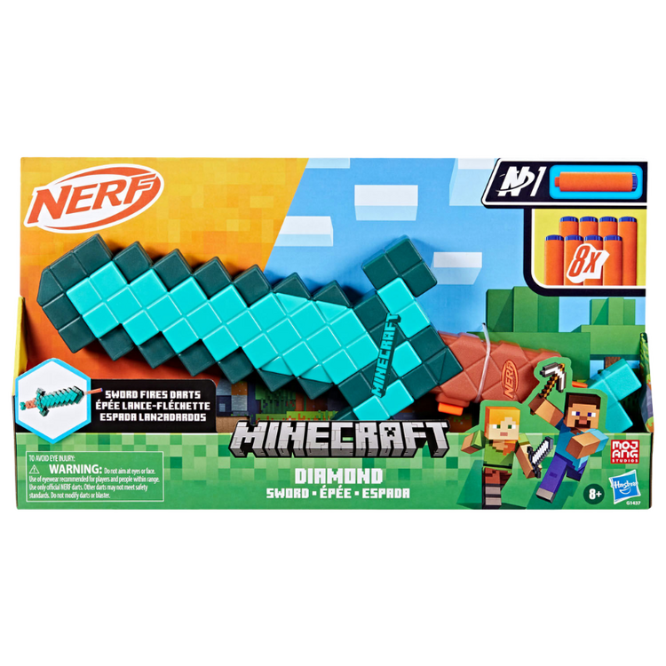 NERF Minecraft Diamond Sword
