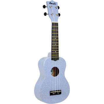 Amahi Ukuleles Moonbeam Blue Glitter Ukulele  Amahi