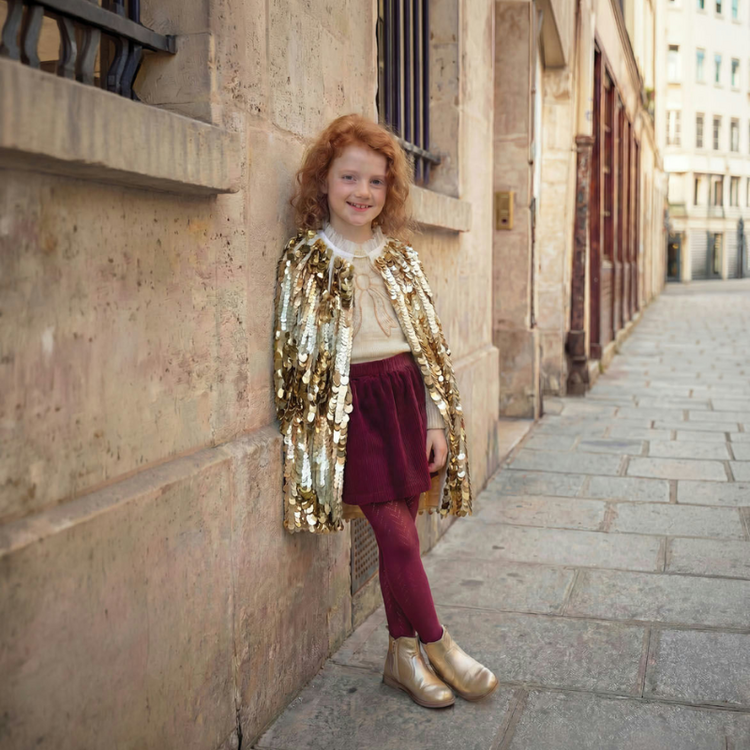 5th Avenue Gold Pailette Cape Size 4-6