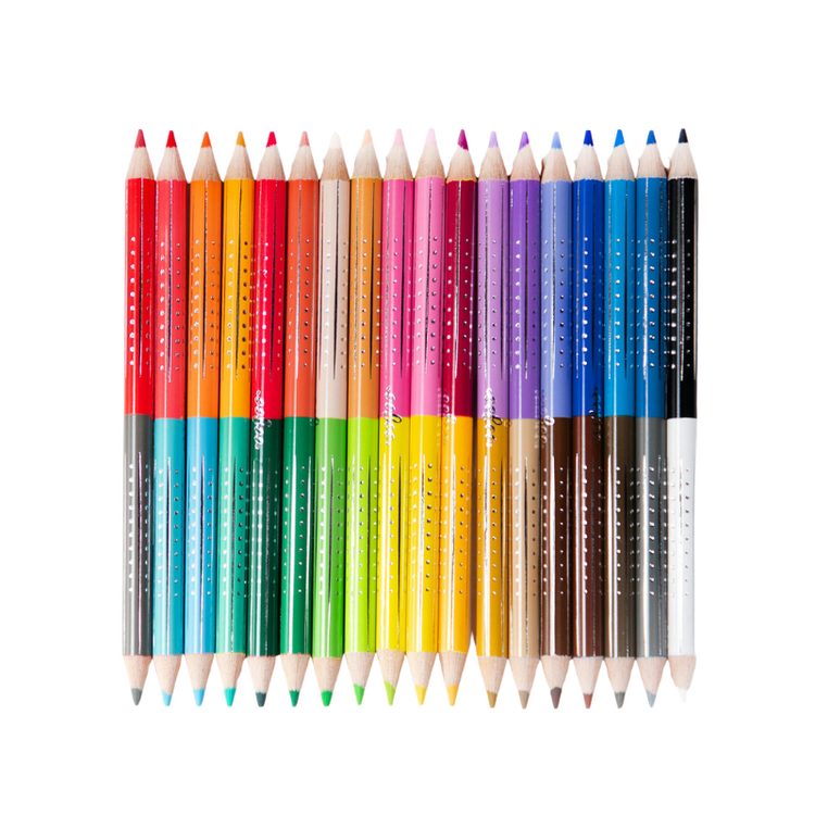 Rainbow 18 Double Sided Watercolor Pencils