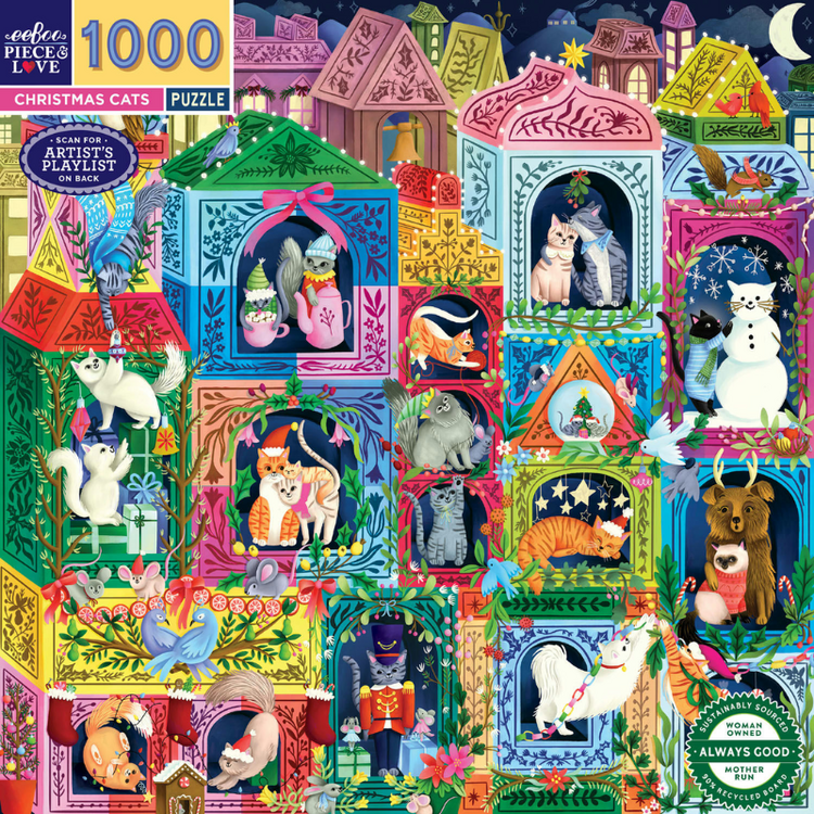 Christmas Cats 1000pc Puzzle