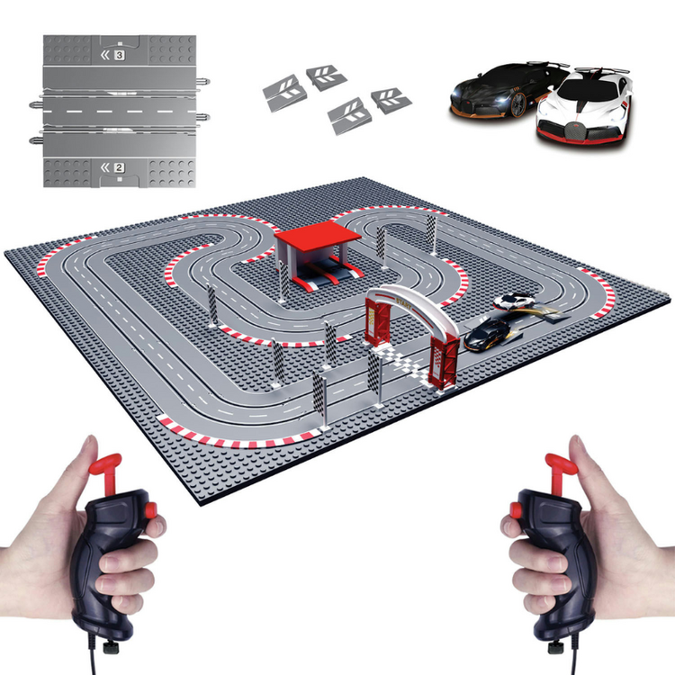 Turbo City Large track 2 Bugatti cars