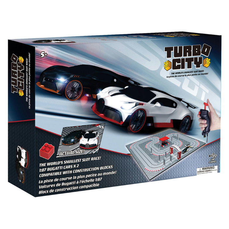 Turbo City Large track 2 Bugatti cars