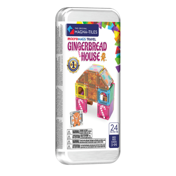MicroMAGS Gingerbread House 24-Piece Travel Set
