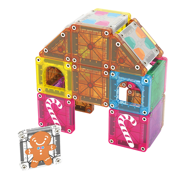 MicroMAGS Gingerbread House 24-Piece Travel Set