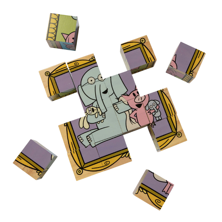 Elephant & Piggie Elephant & Piggie Wooden Cube Puzzle
