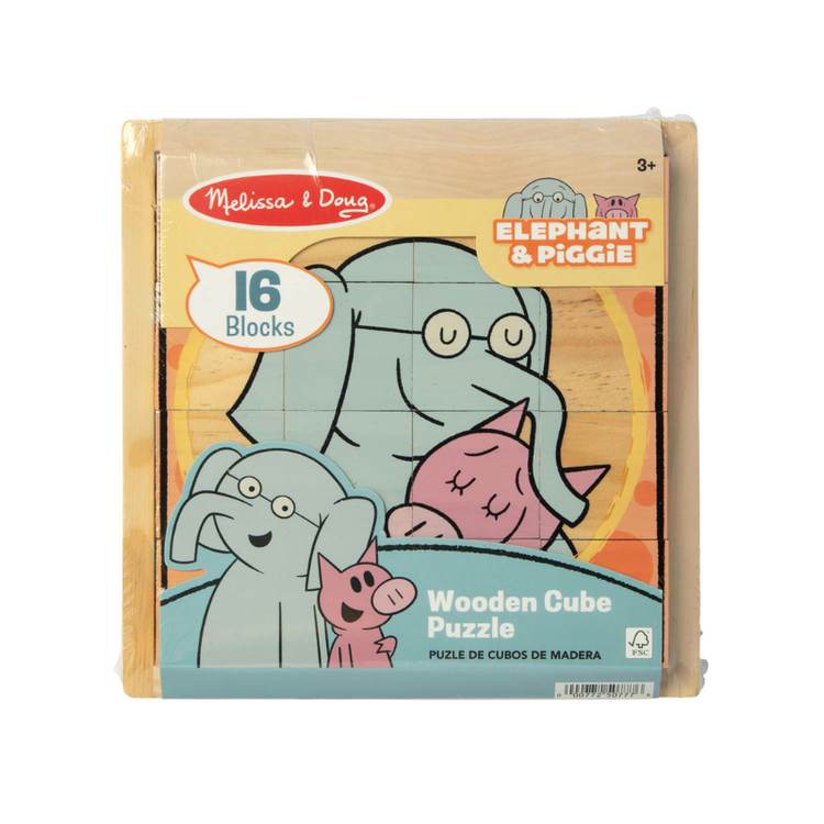 Elephant & Piggie Elephant & Piggie Wooden Cube Puzzle
