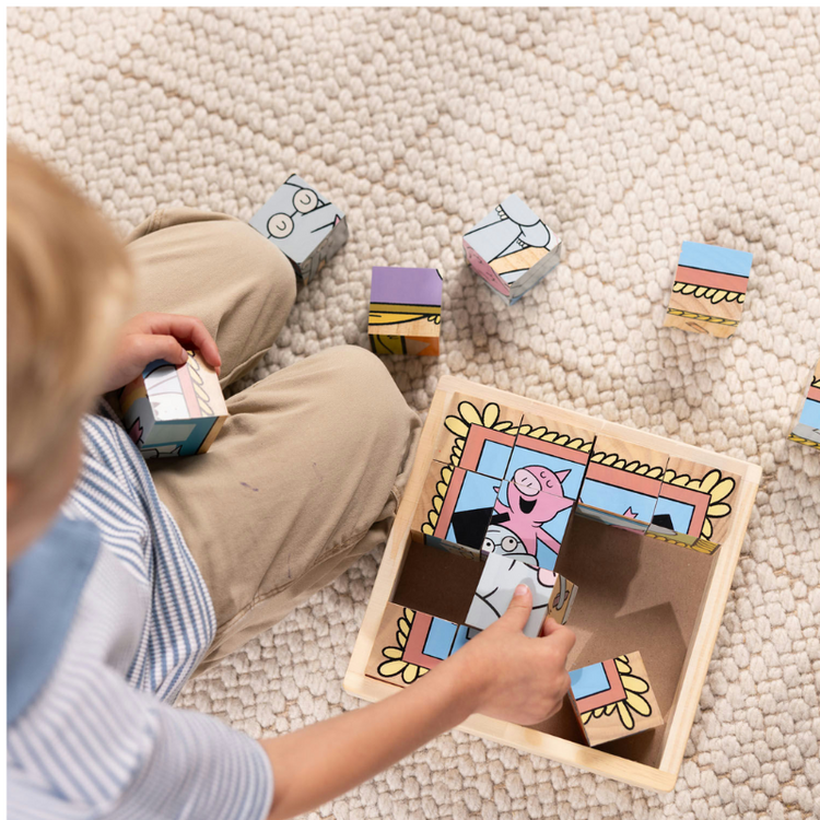Elephant & Piggie Elephant & Piggie Wooden Cube Puzzle