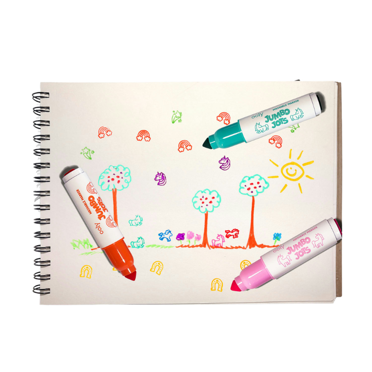 Ooly Unicorn Jumbo Jots Dual Tip Cone & Stamp Markers