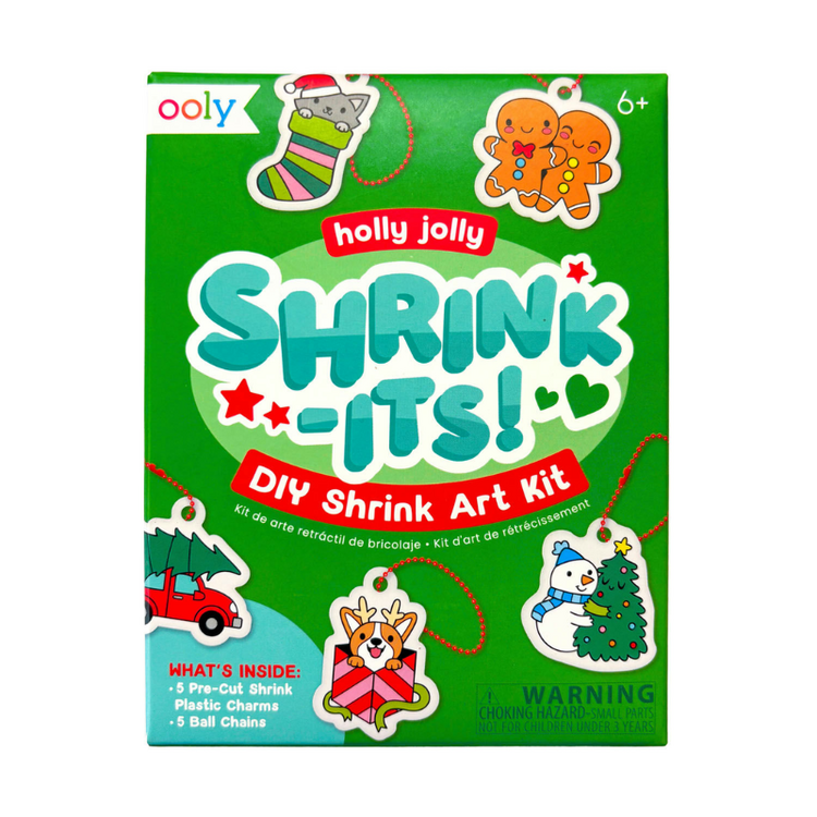 Holly Jolly Mini Shrink-Its! DIY Shrink Art Kit