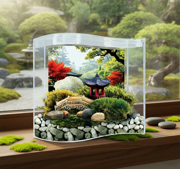 Bonsai Moss and Rock Garden