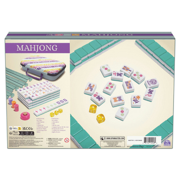 Spinmaster Mahjong Tile Set in Colorful Carrying Case