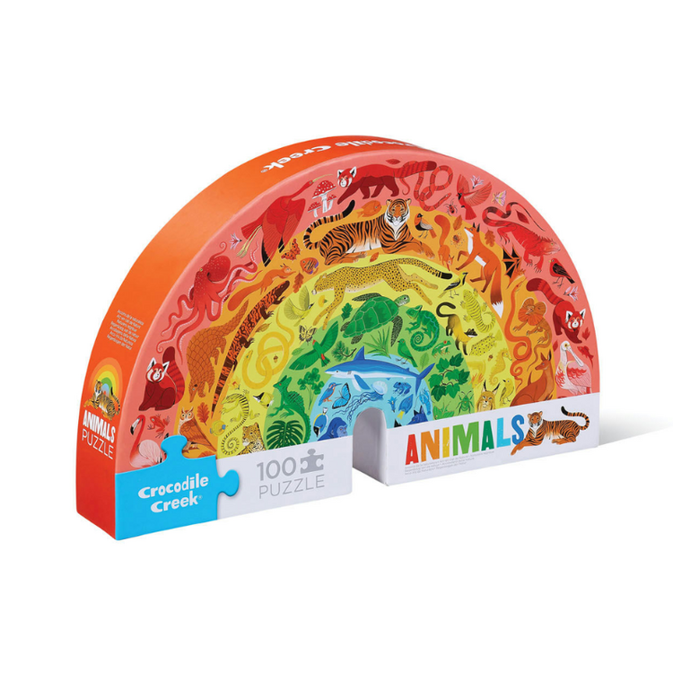 Rainbow Animals Shaped 100 pc Puzzle