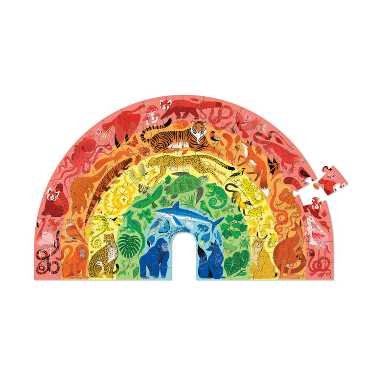 Rainbow Animals Shaped 100 pc Puzzle