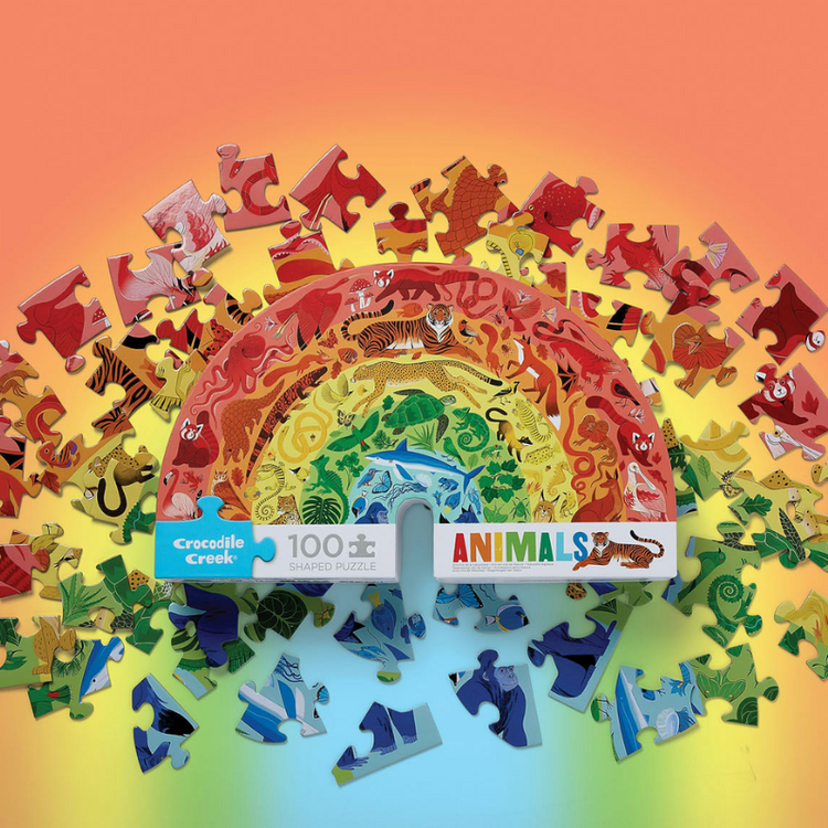 Rainbow Animals Shaped 100 pc Puzzle