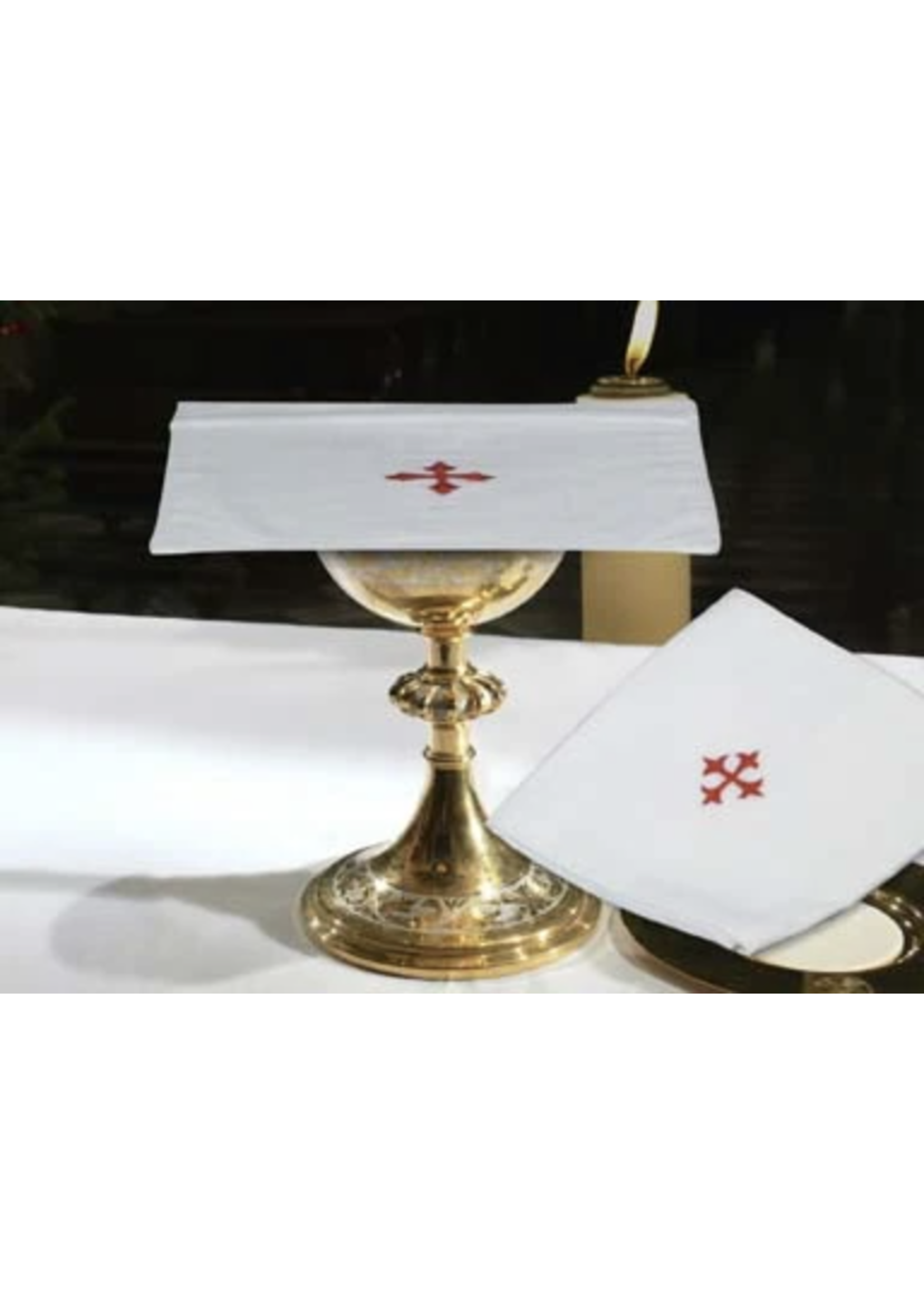 Red Cross Cotton Altar Linens