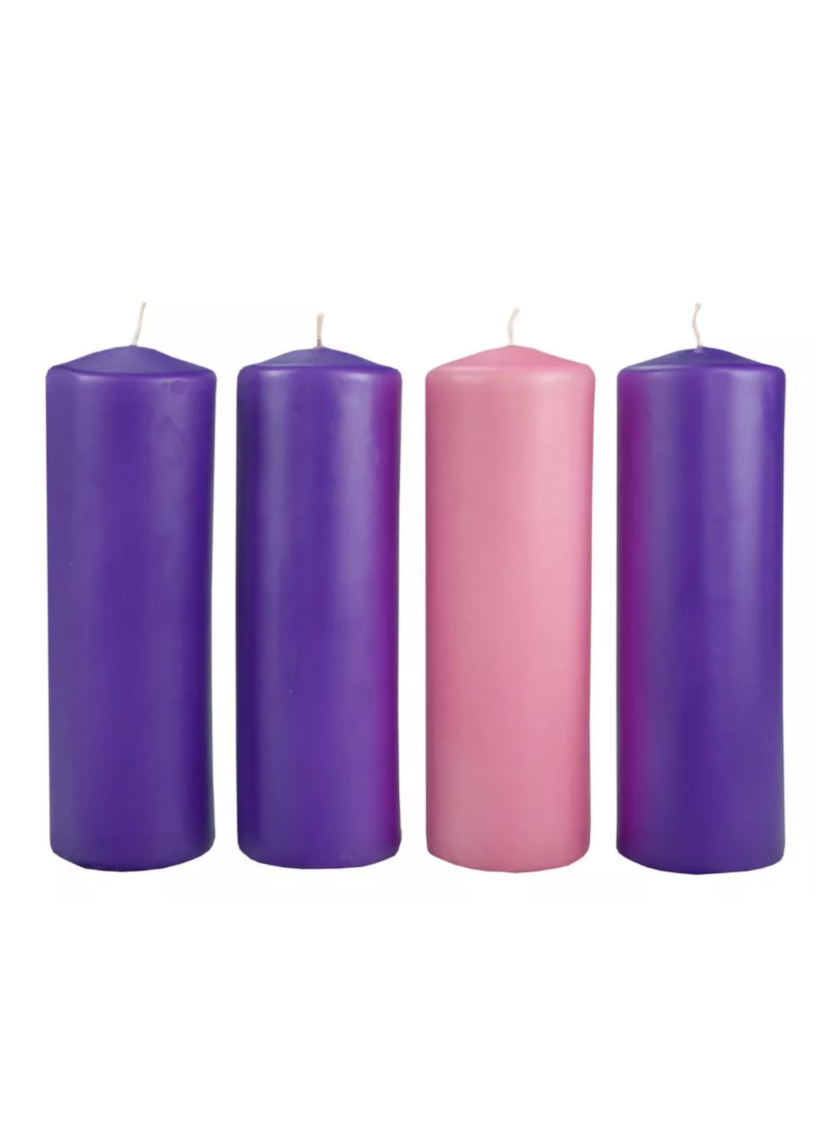 3" x 9" Advent Pillar Candle Set