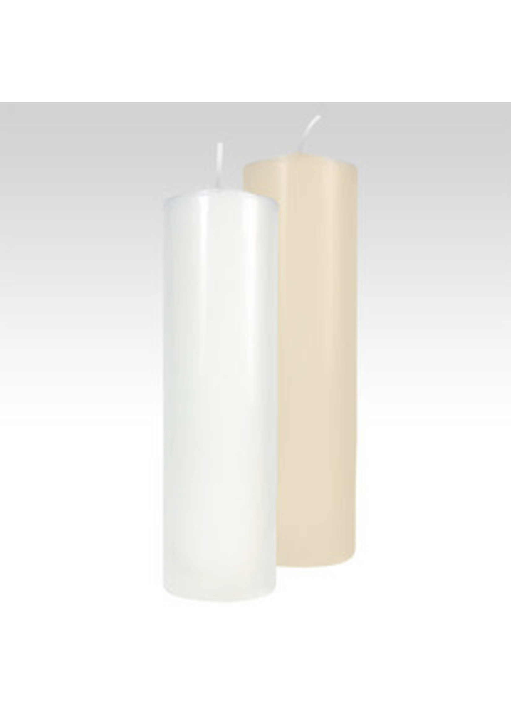 2.8" x 11.25" White Fireside Pillar Candle