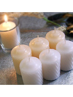 15-Hour Unscented White Votive Candles (20/box)