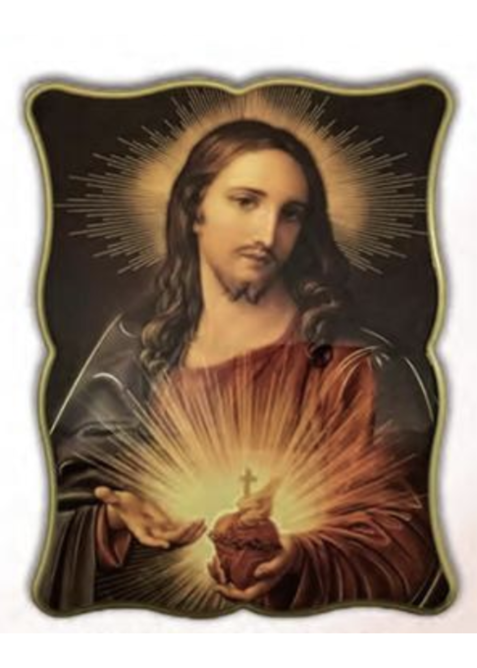 Sacred Heart of Jesus Wall Plaque 23" x 18.5"