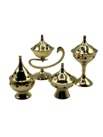 Assorted Brass  Cone Incense Burners