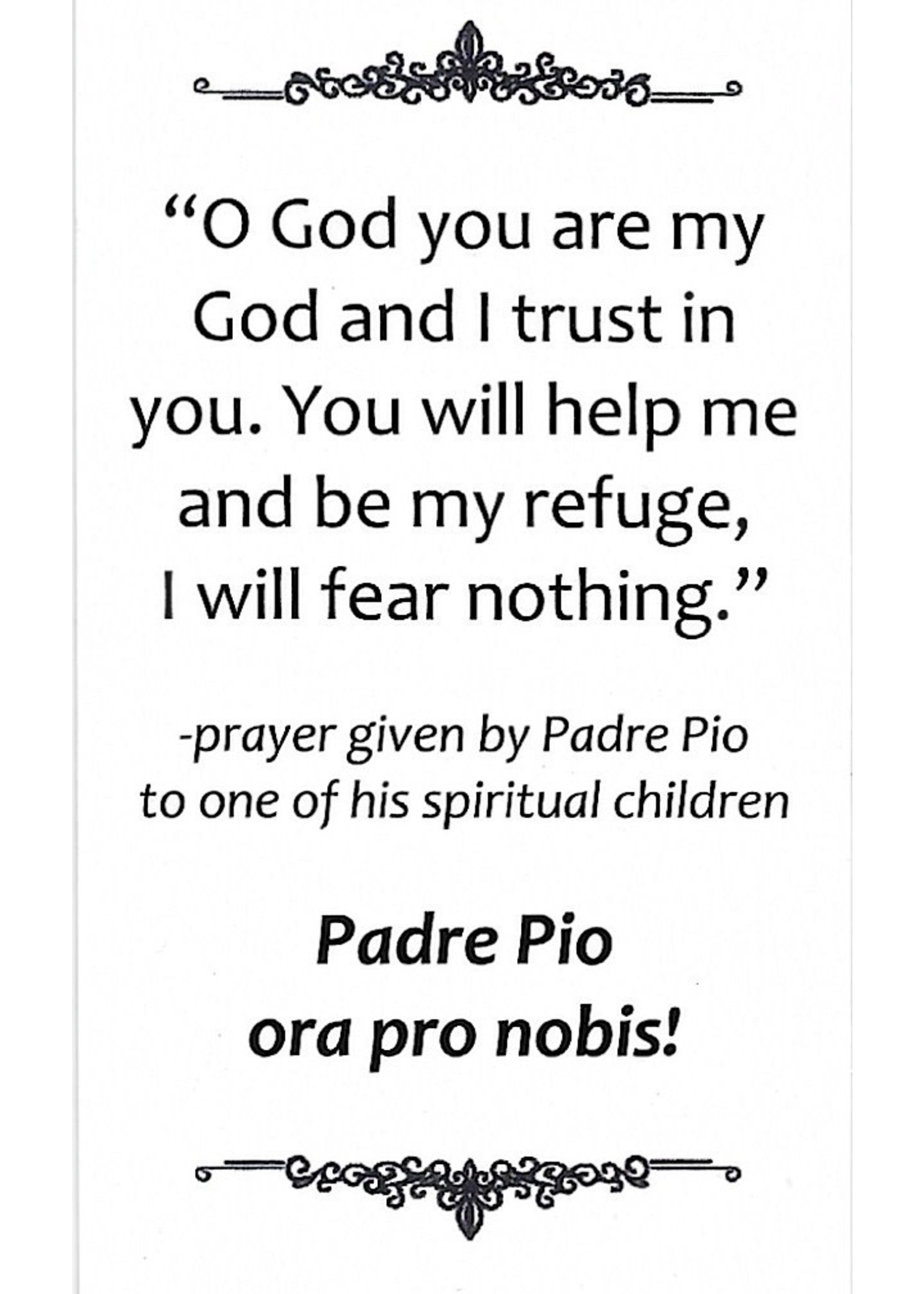 Padre Pio Prayer Card