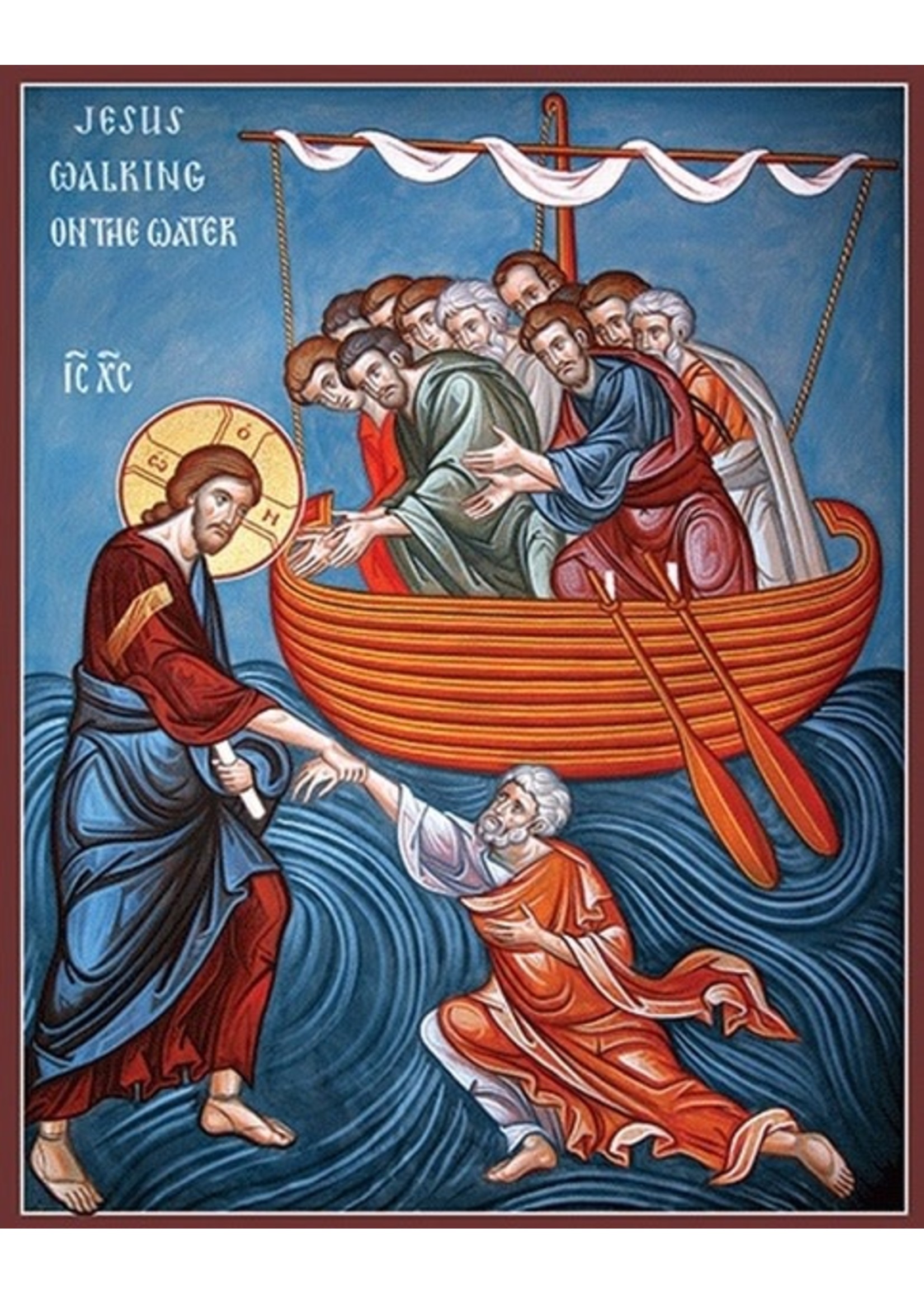 Jesus Walking on Water, large icon