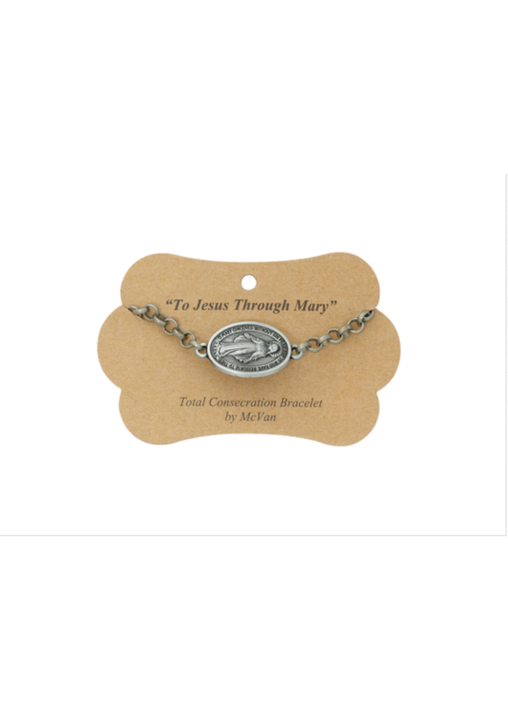 Total Consecration Chain Bracelet with Miraculous Medal