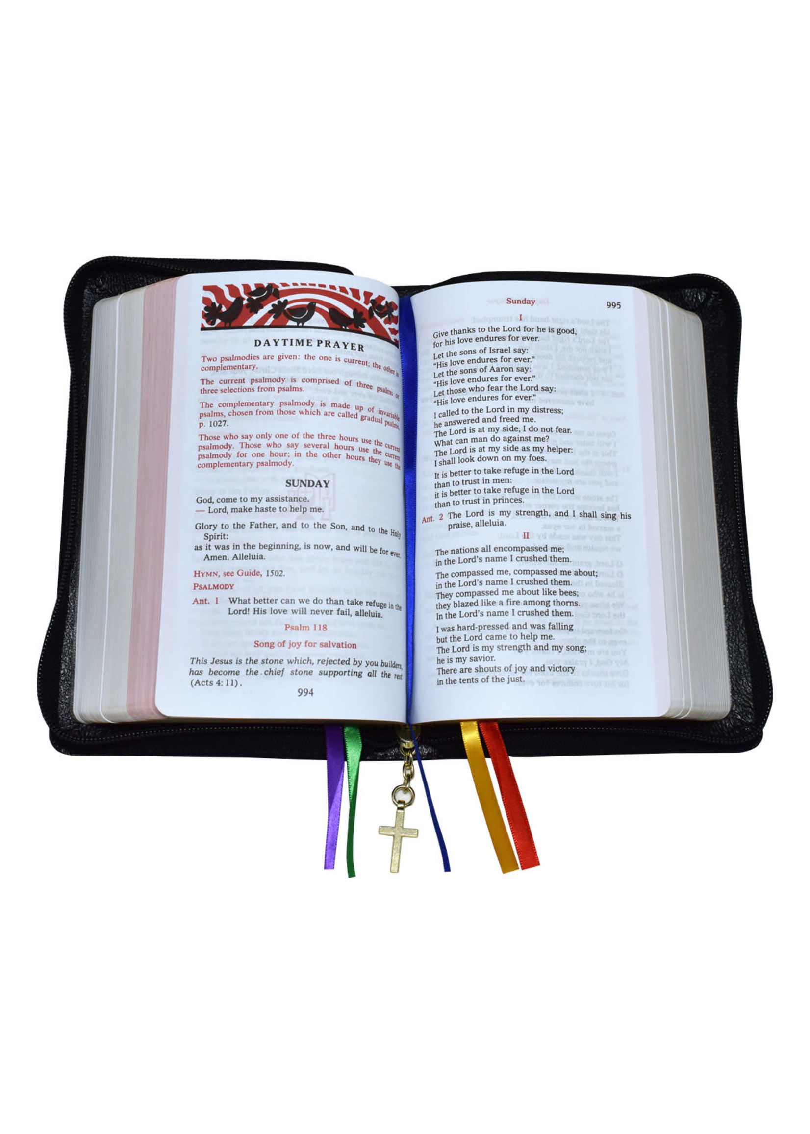 Christian Prayer 1 Volume Liturgy of the Hours, black zipper